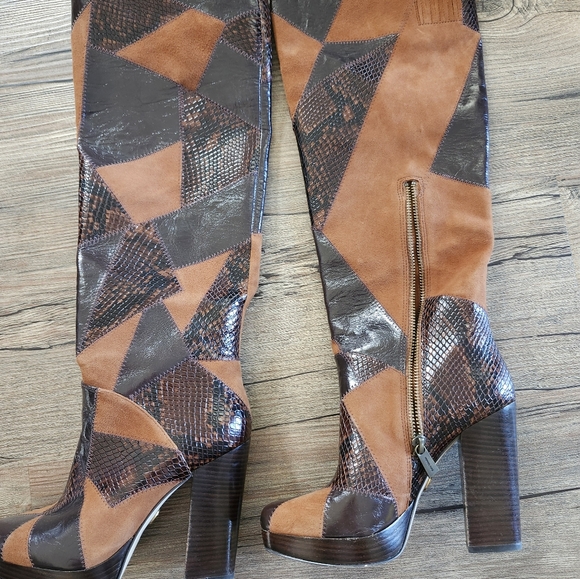 Micheal Kors patchwork boots - Picture 3 of 4